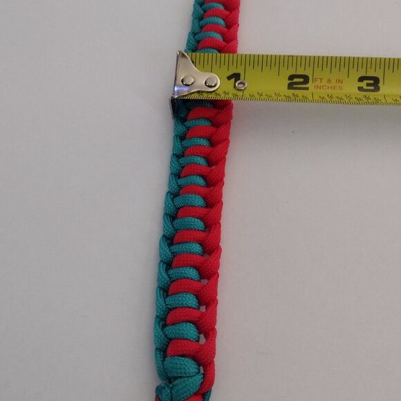 Handmade Paracord bracelet buckles. in combination with two colors blue and red - Picture 10 of 13